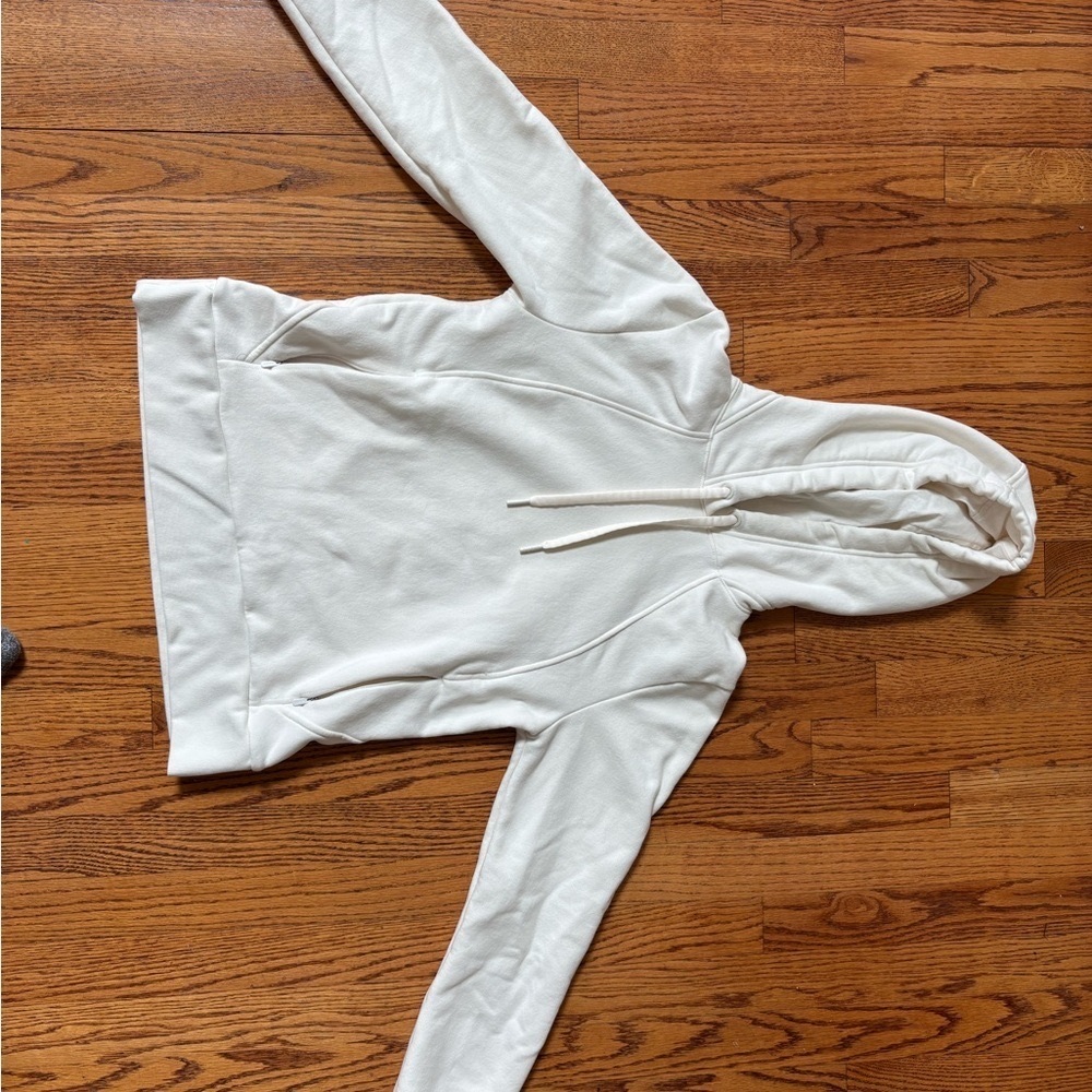 Athleta Off White Oversized Hoodie Relaxed Fit